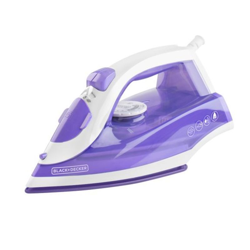 BLACK+DECKER - PLANCHA BLACK AND DECKER TRUEGLIDE CON GOLPE DE VAPOR - LILA IRBD204