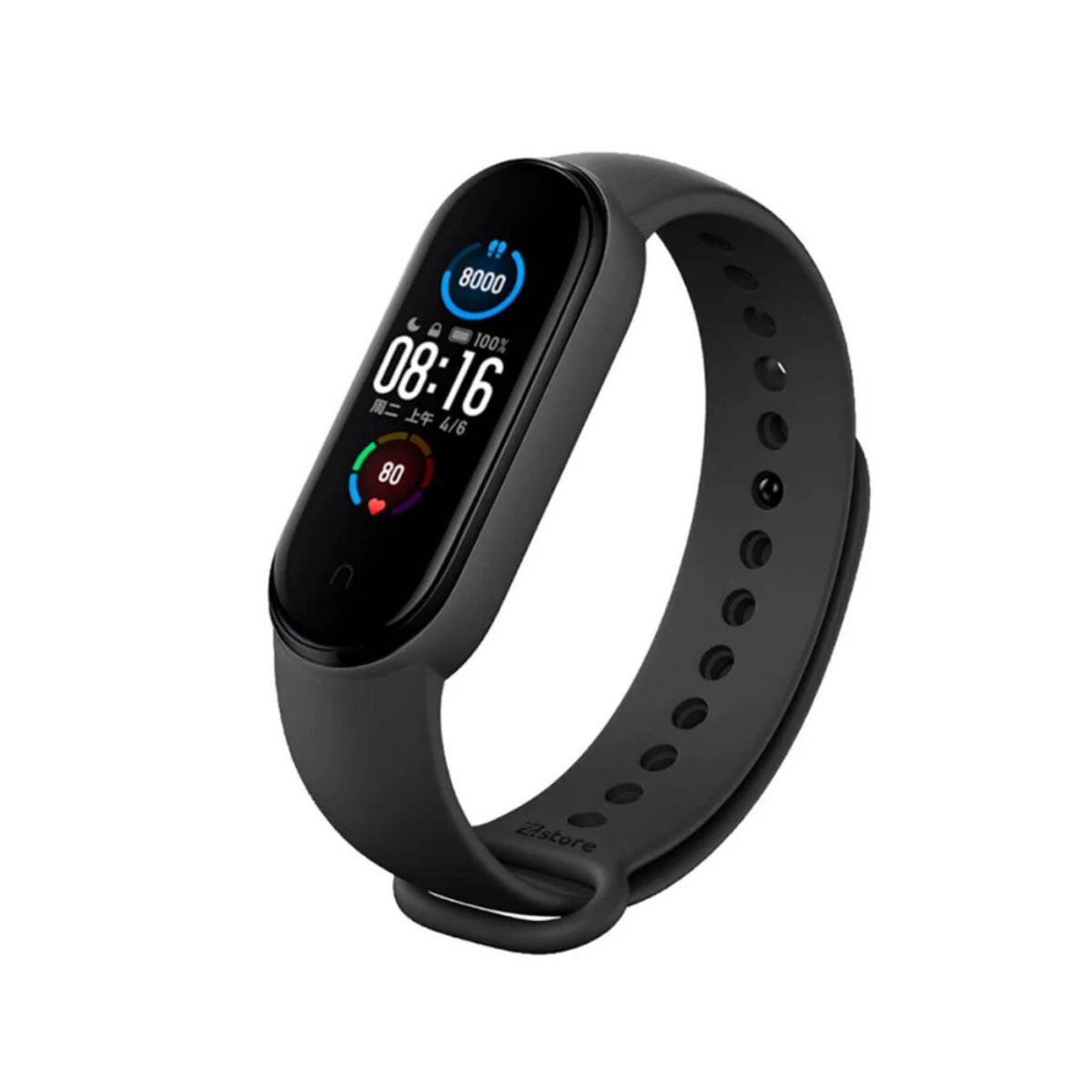 GENERICO - Pack correa negro + mica de vidrio para MI Band 6