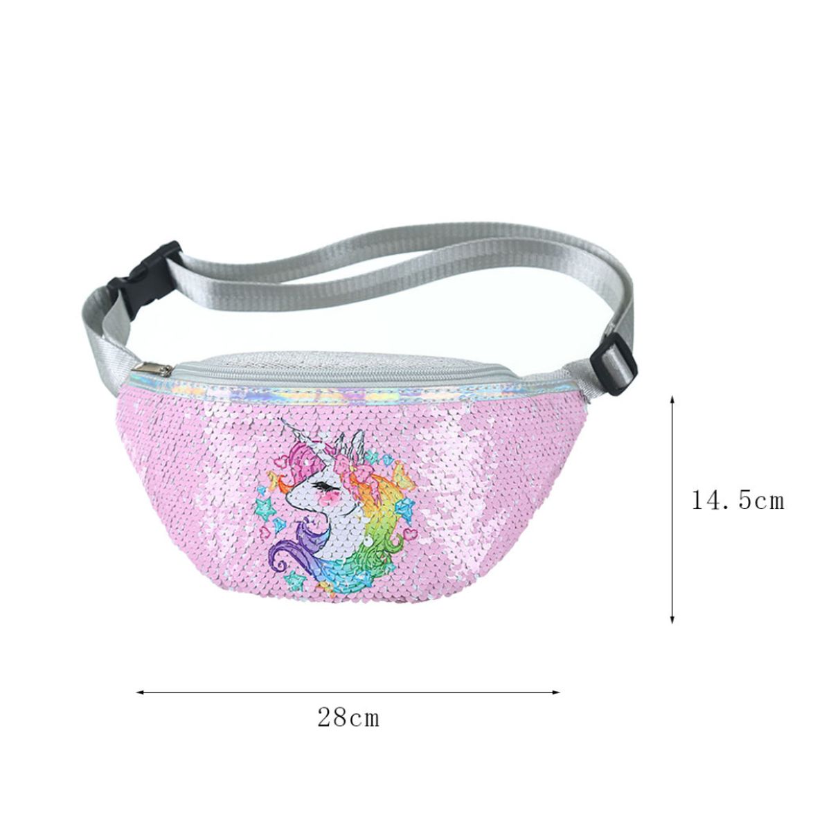 GENERICO - Riñonera de lentejuelas para niñas