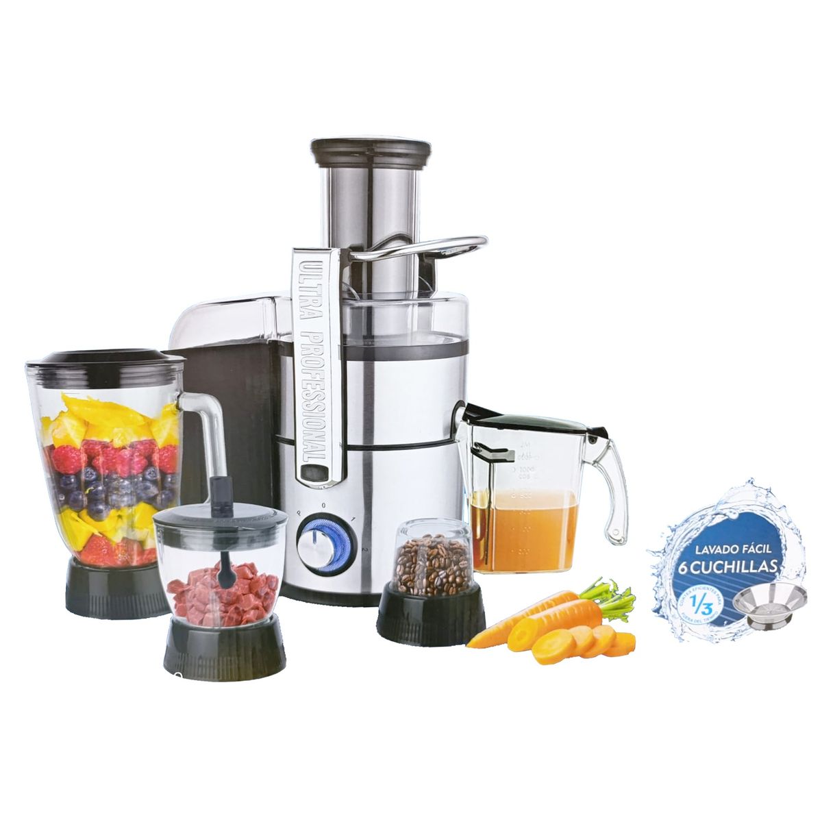 GENERICO - LICUAEXTRACTOR DE JUGO 4en 1 FOSTERIER ST-9450