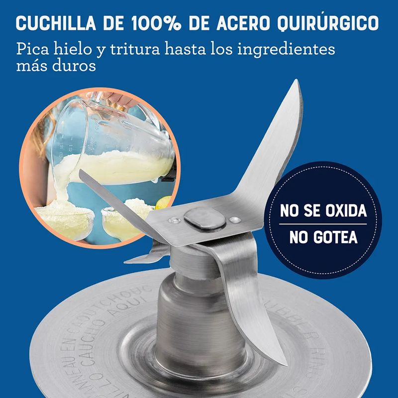 OSTER - Licuadora Oster® con Vaso de Vidrio y Control de Perilla BLSTKAGWRD