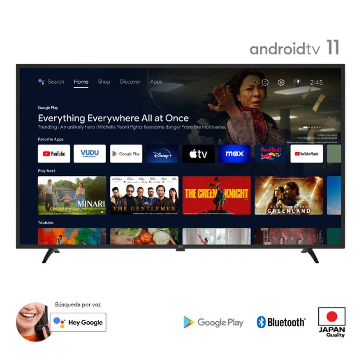 GENERICO - Televisor JVC 40 FHD Android TV LT-40KB327