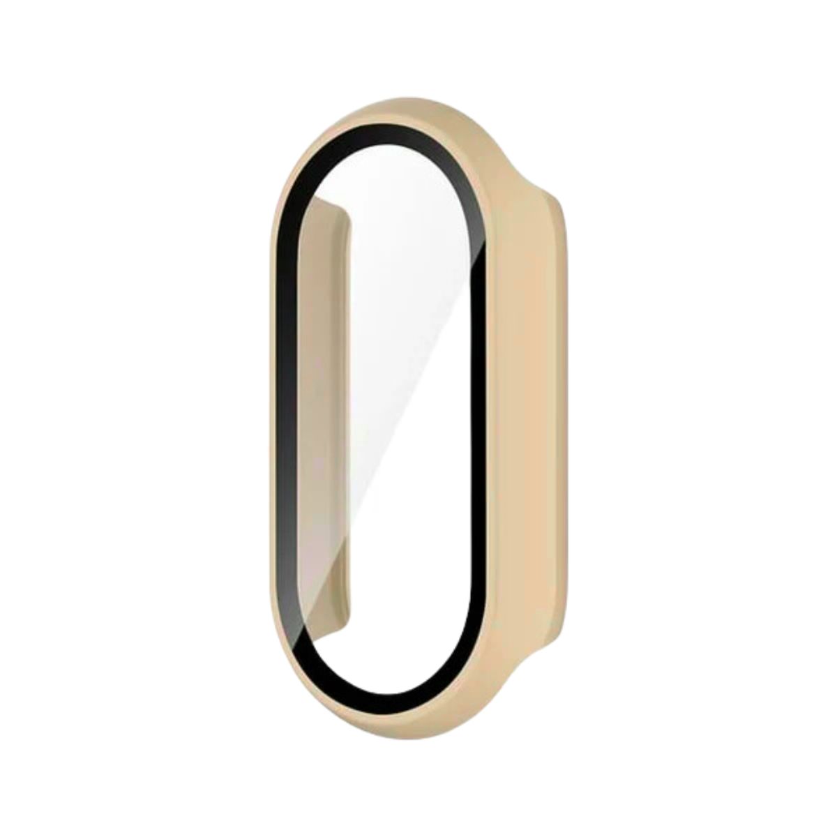 GENERICO - Pack case protector beige + correa beige para MI Band 8