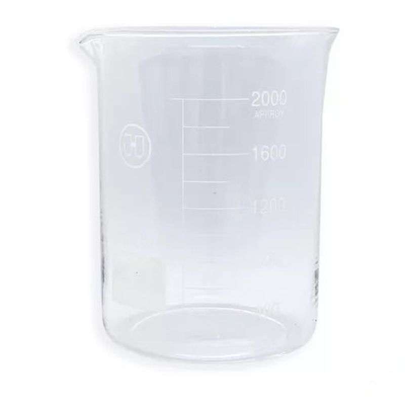 GENERICO - VASO BEAKER De Plástico De 2000 Ml PARA LABORATORIO