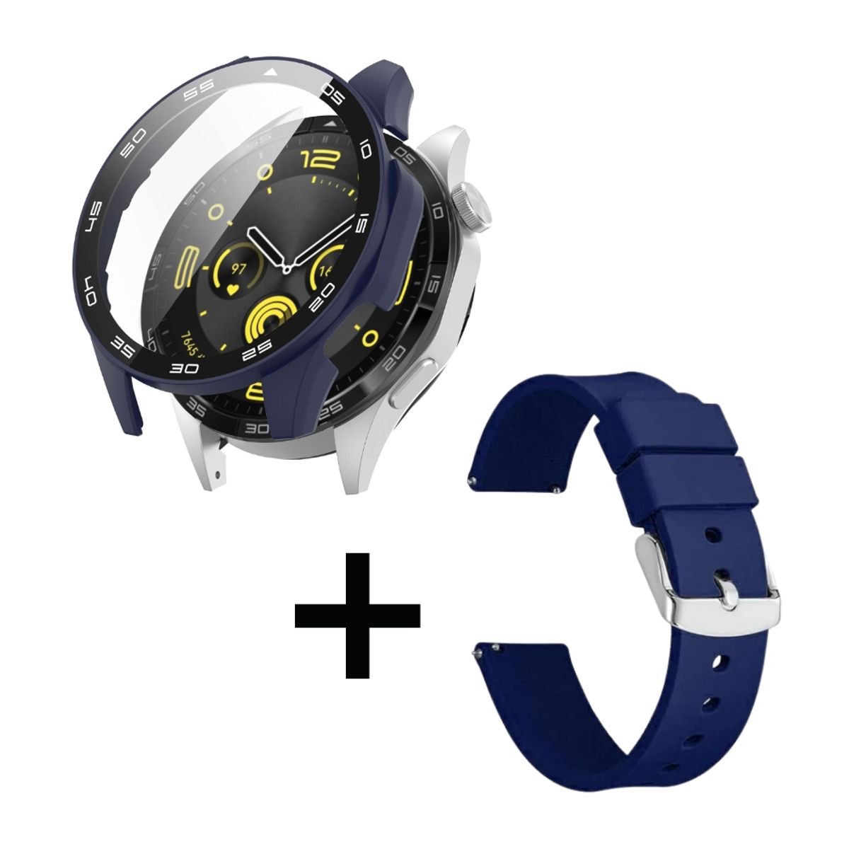GENERICO - Pack case protector azul + correa azul para Huawei watch GT4 46 mm