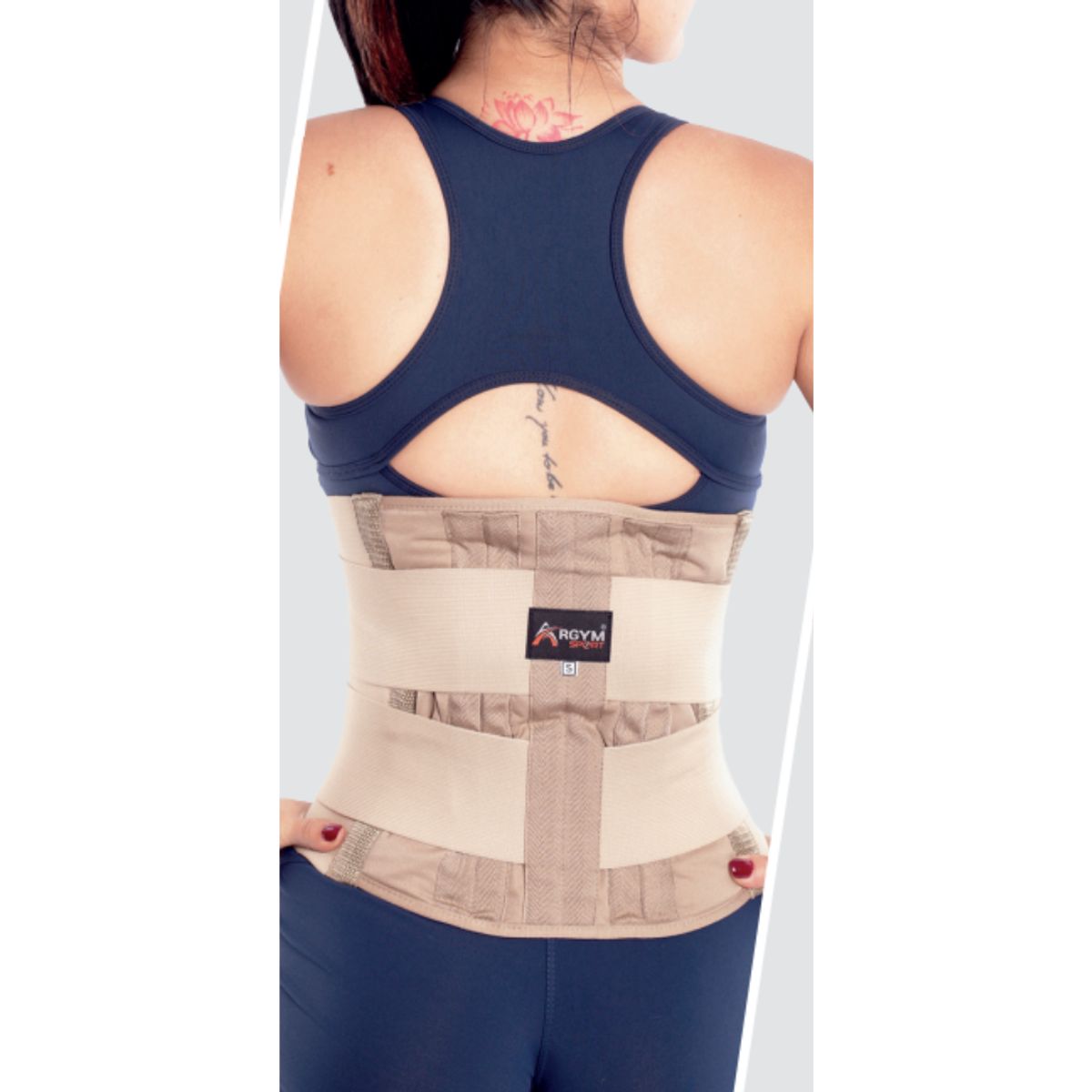 ARGYM - FAJA SACRO LUMBAR CON VARILLAS DE ALUMINIO
