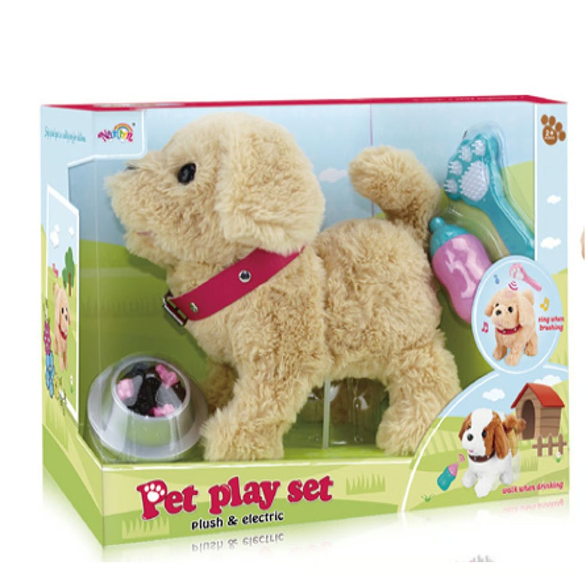 GENERICO - Peluche en forma de Perro con sonidos y movimientos