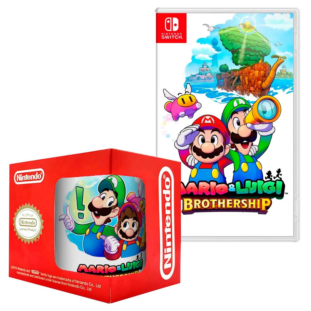 NINTENDO - Mario & Luigi Brothership Nintendo Switch + Taza 01