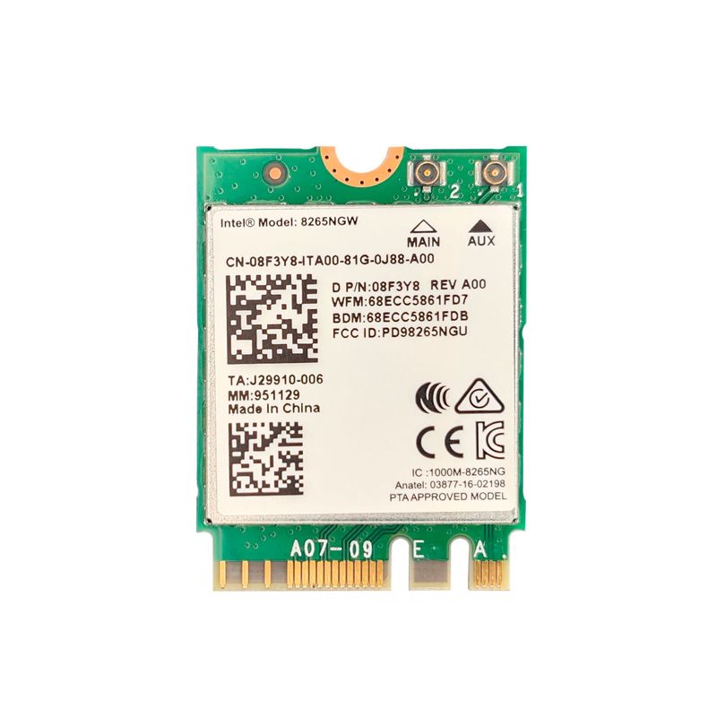 DELL - TARJETA DE RED WIFI DELL 8265NGW DOBLE BANDA INALAMBRICA PN 08F3Y8
