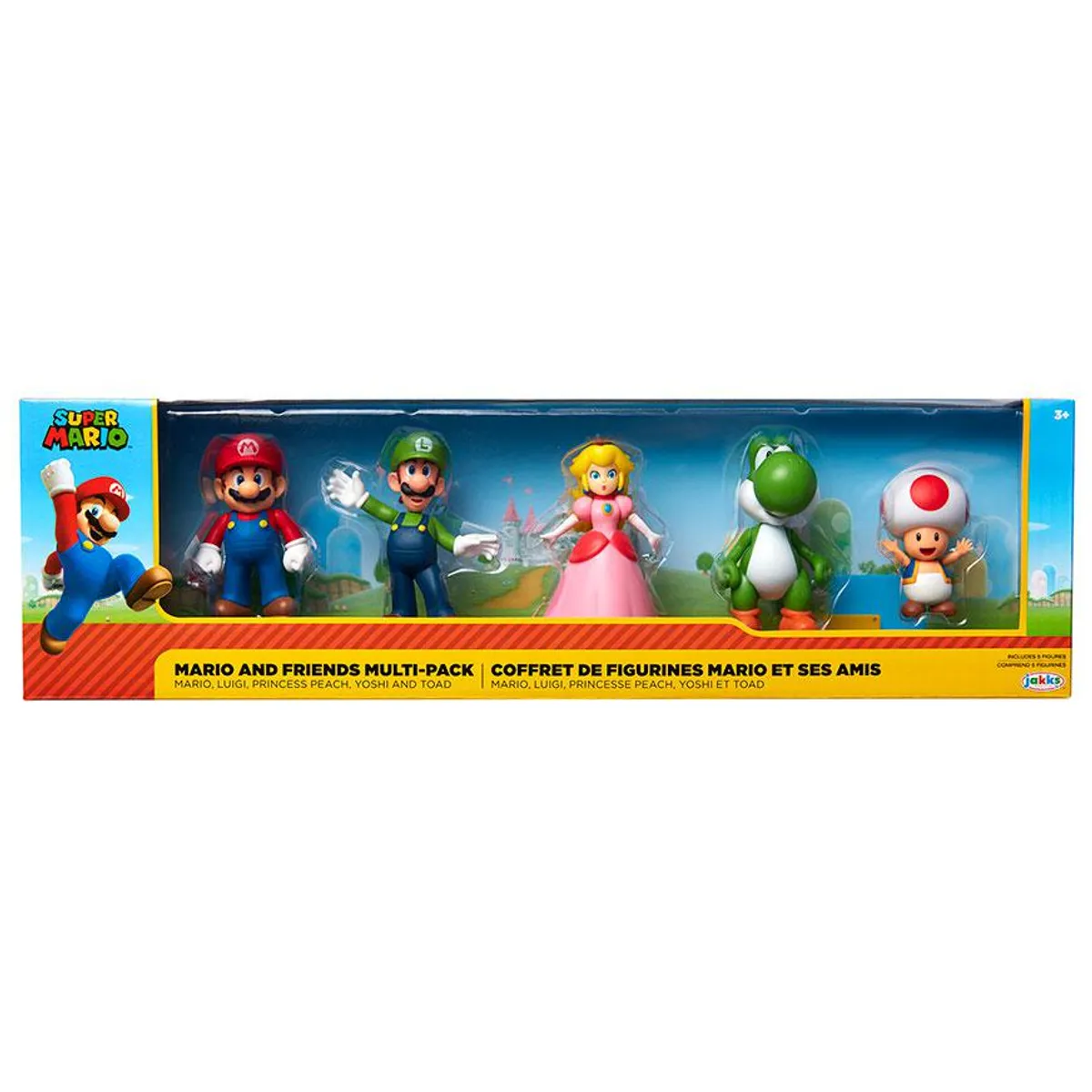 JAKKS PACIFIC - Super Mario Nintendo 5  Figuras Nintendo Mario, Peach, Luigi