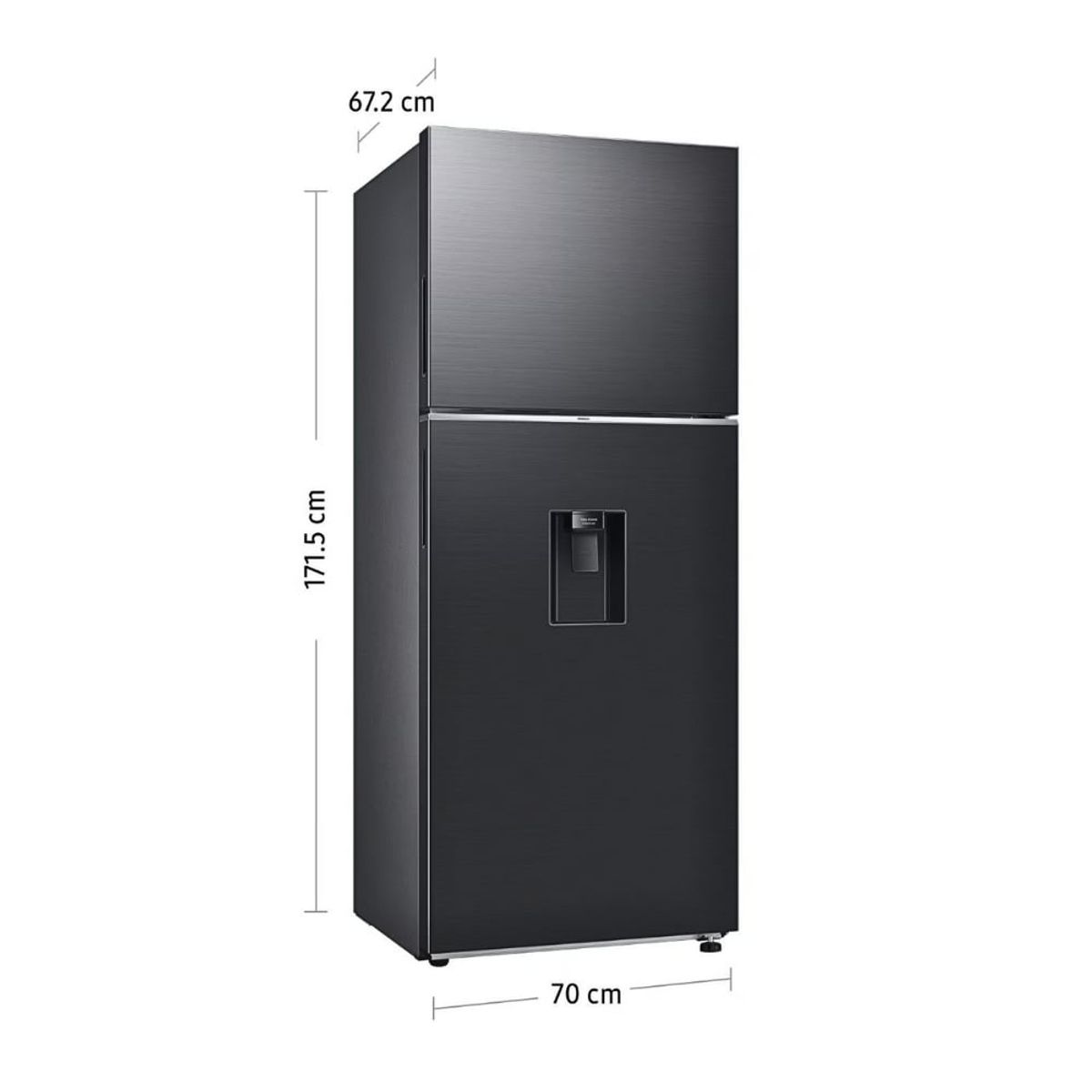 SAMSUNG - Refrigeradora Samsung 384 Litros Top Freezer All Around Cooling RT38DG6730B1PE