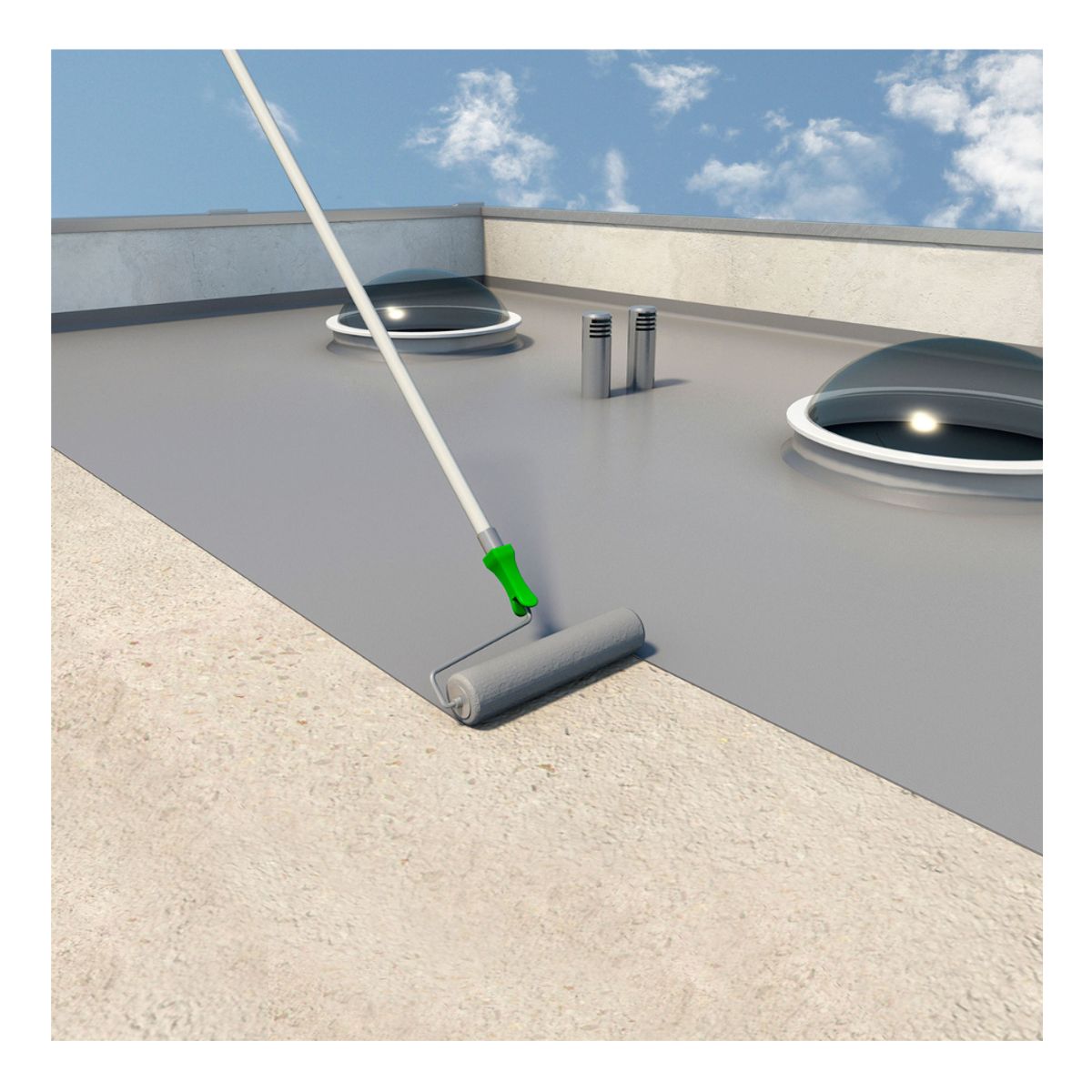 SIKA - Impermeabilizante para Techos Sikafill Techo-5 Fibra Gris x 4L