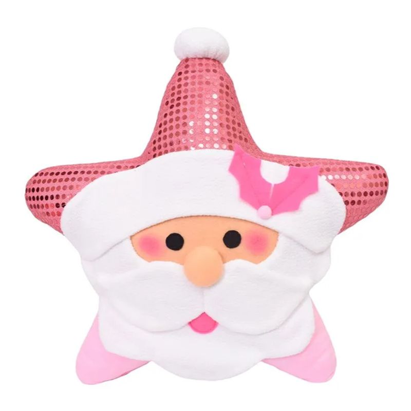 GENERICO - Cojin Navideño Estrella 50x50cm Papa Noel