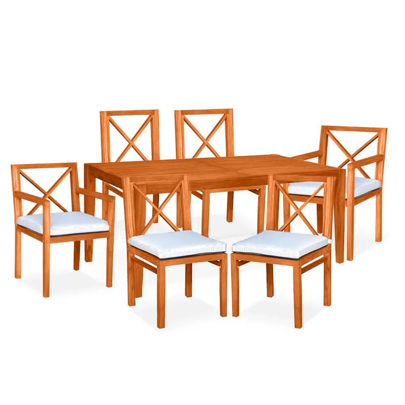 MOVENDA - Juego de Comedor de Terraza Mitu 6 personas Movenda