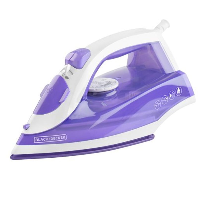 BLACK - Plancha TrueGlide con Golpe de Vapor BLACK & DECKER Lila