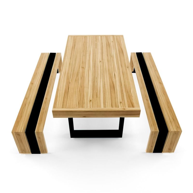 MOVENDA - Juego de Comedor de Terraza Leticia 4 personas Movenda