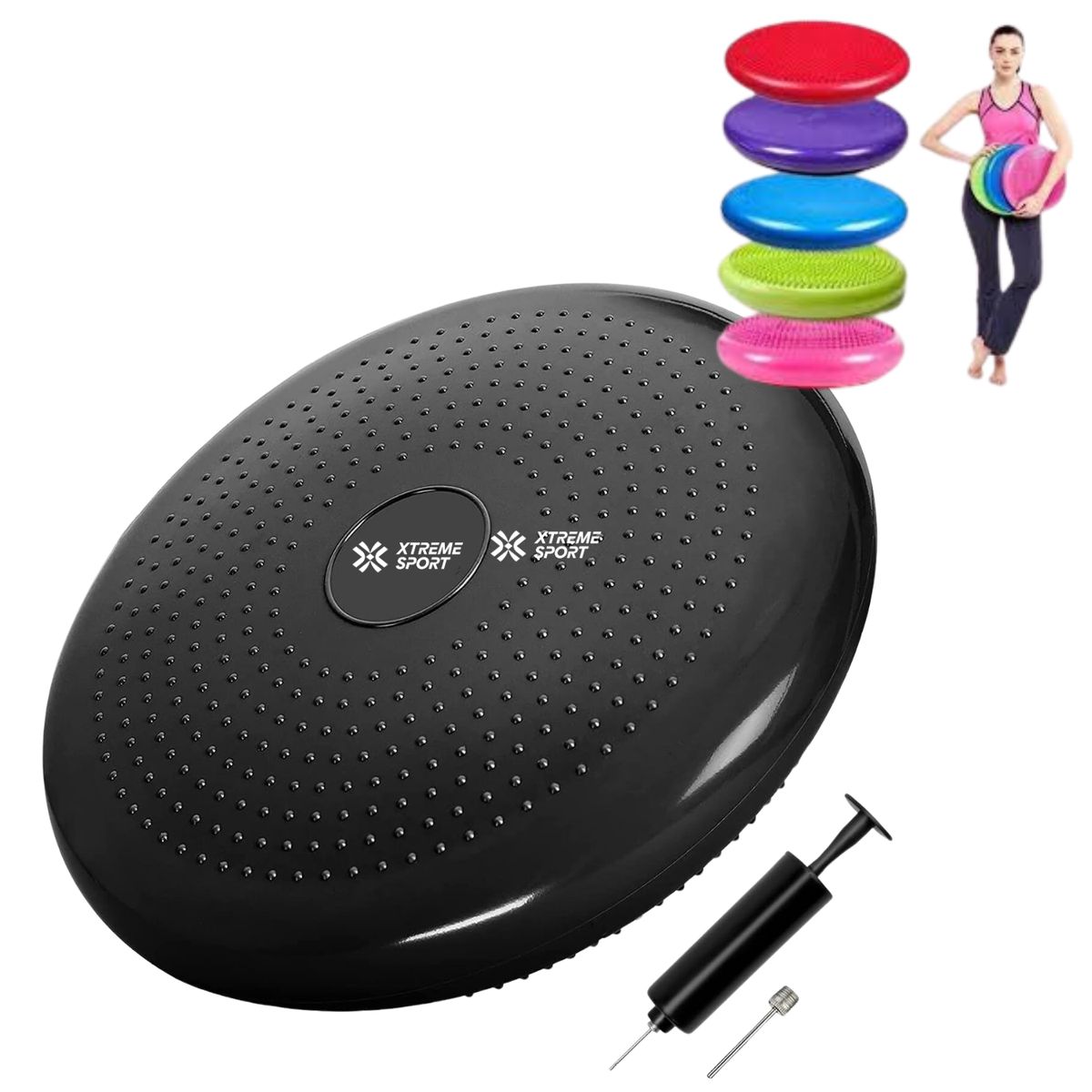 XTREME SPORT - Cojin de Equilibrio Disco para Meditación Yoga Fisioterapia