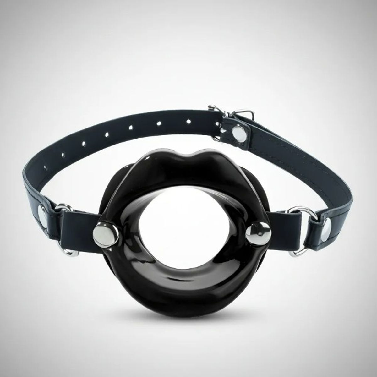 DR PINKY - Mordaza Labios Negros Bondage Bdsm de Silicona Médica