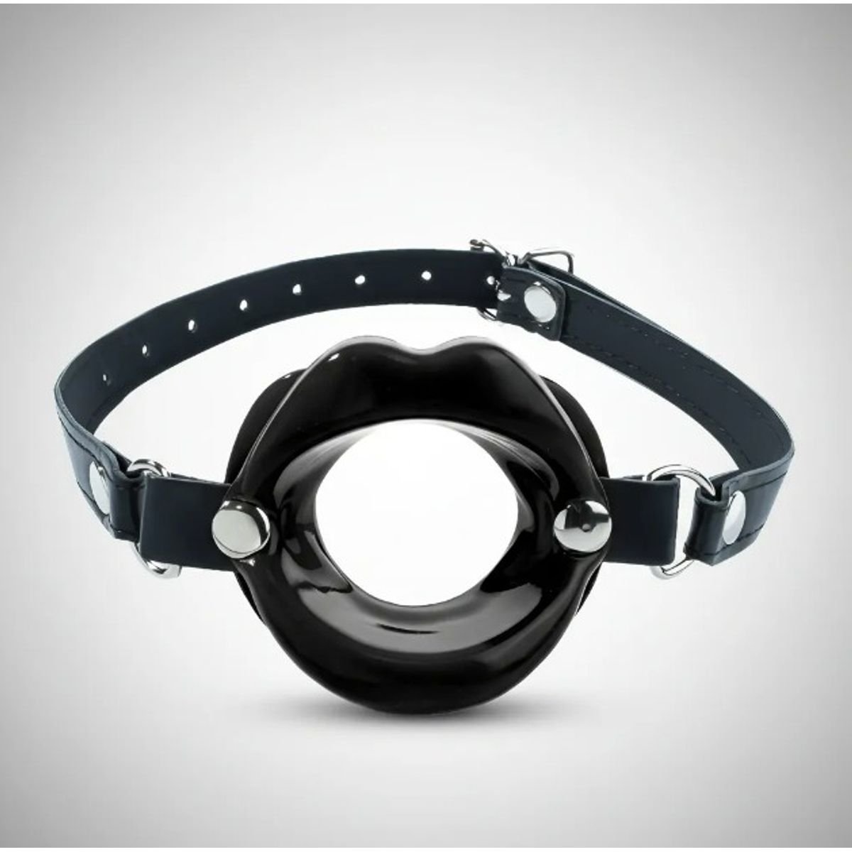 DR PINKY - Mordaza Labios Negros Bondage Bdsm de Silicona Médica