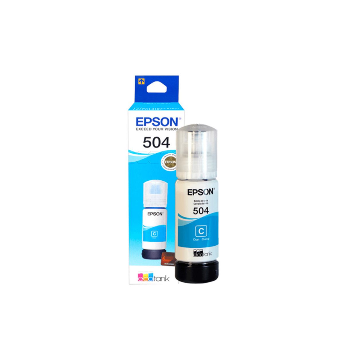 EPSON - Botella de Tinta T504 Cian