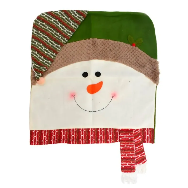 GENERICO - Fundas de Sillas Navideñas diseño Muñeco de Nieve