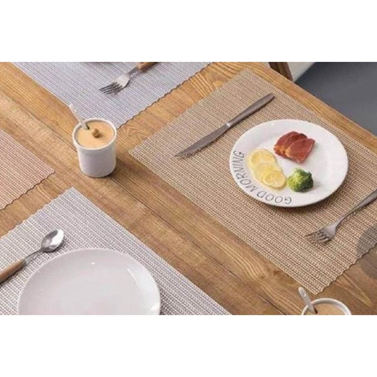 GENERICO - Individuales de 6 unid color arena de calidad A1