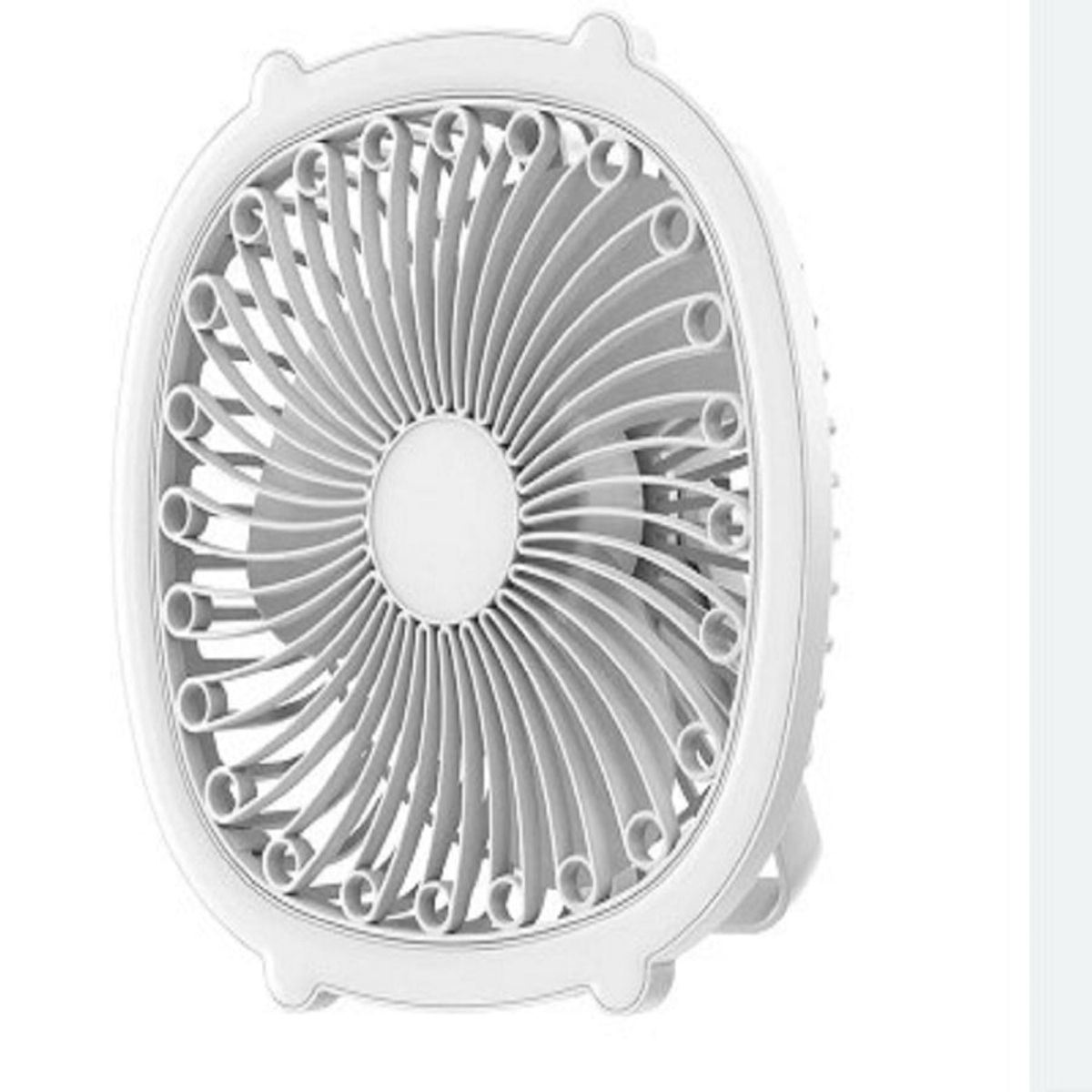 SEISA - Ventilador recargable para escritorio portatil con luz led