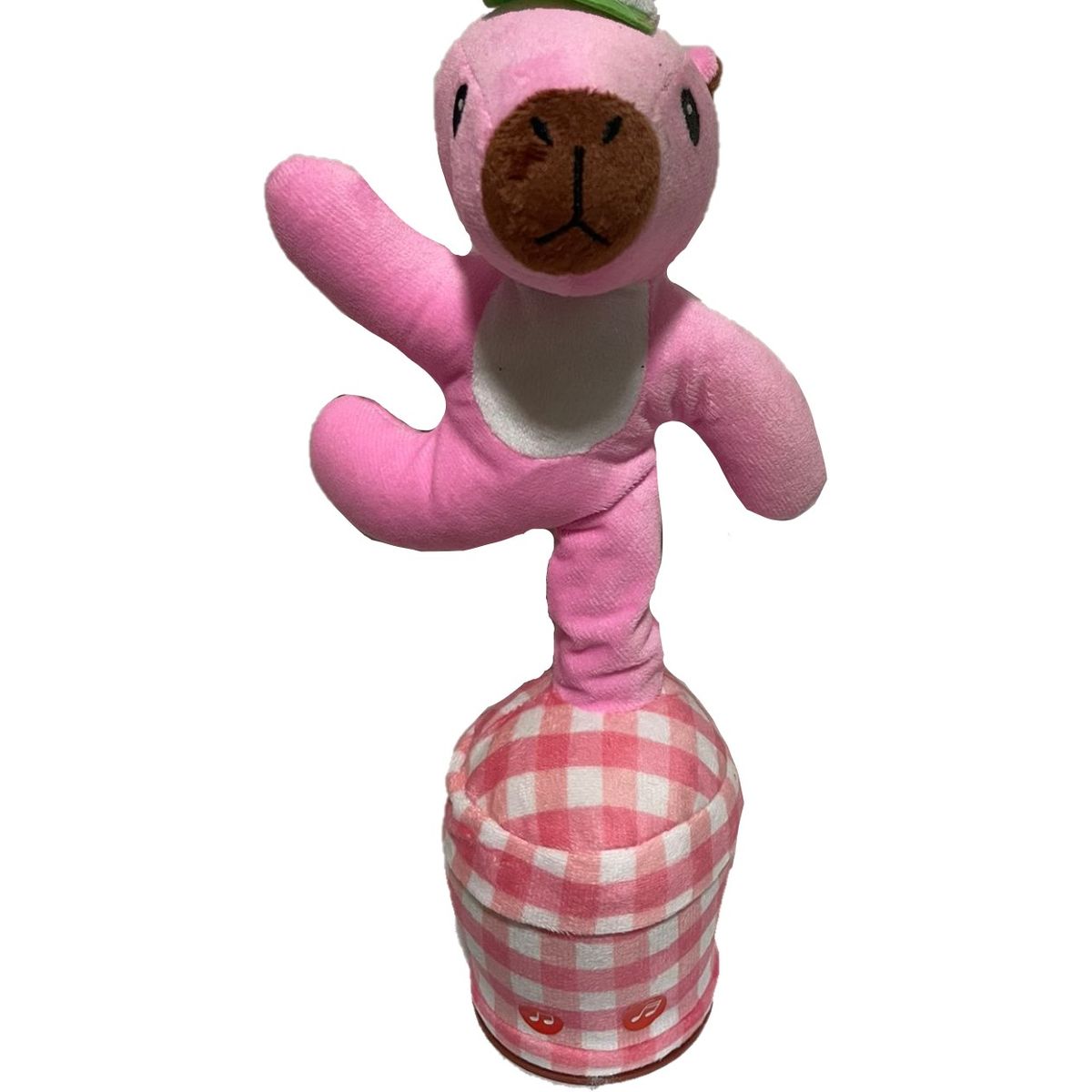 GENERICO - Capibara Bailarin Recargable Repite Palabras Musical Rosado