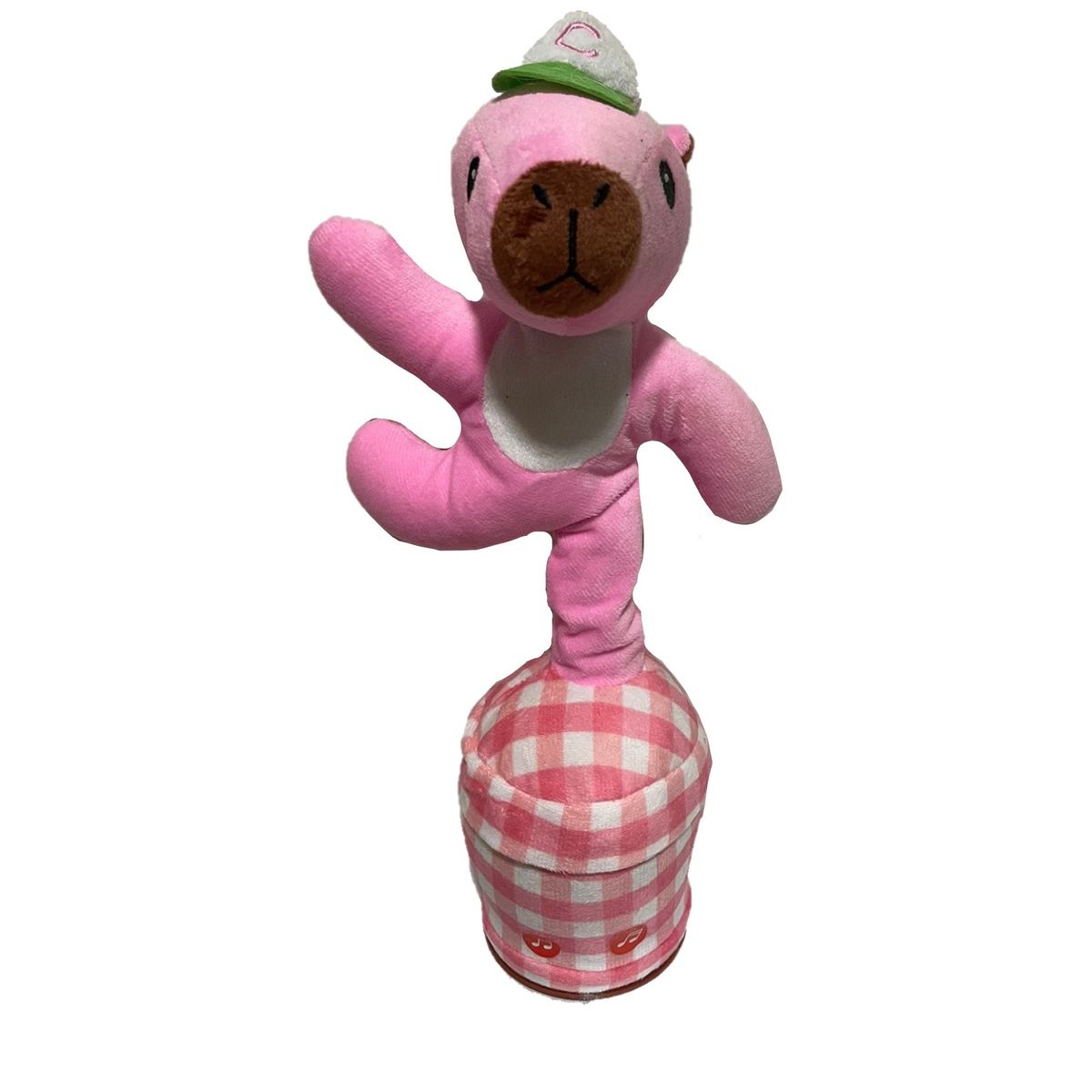 GENERICO - Capibara Bailarin Recargable Repite Palabras Musical Rosado