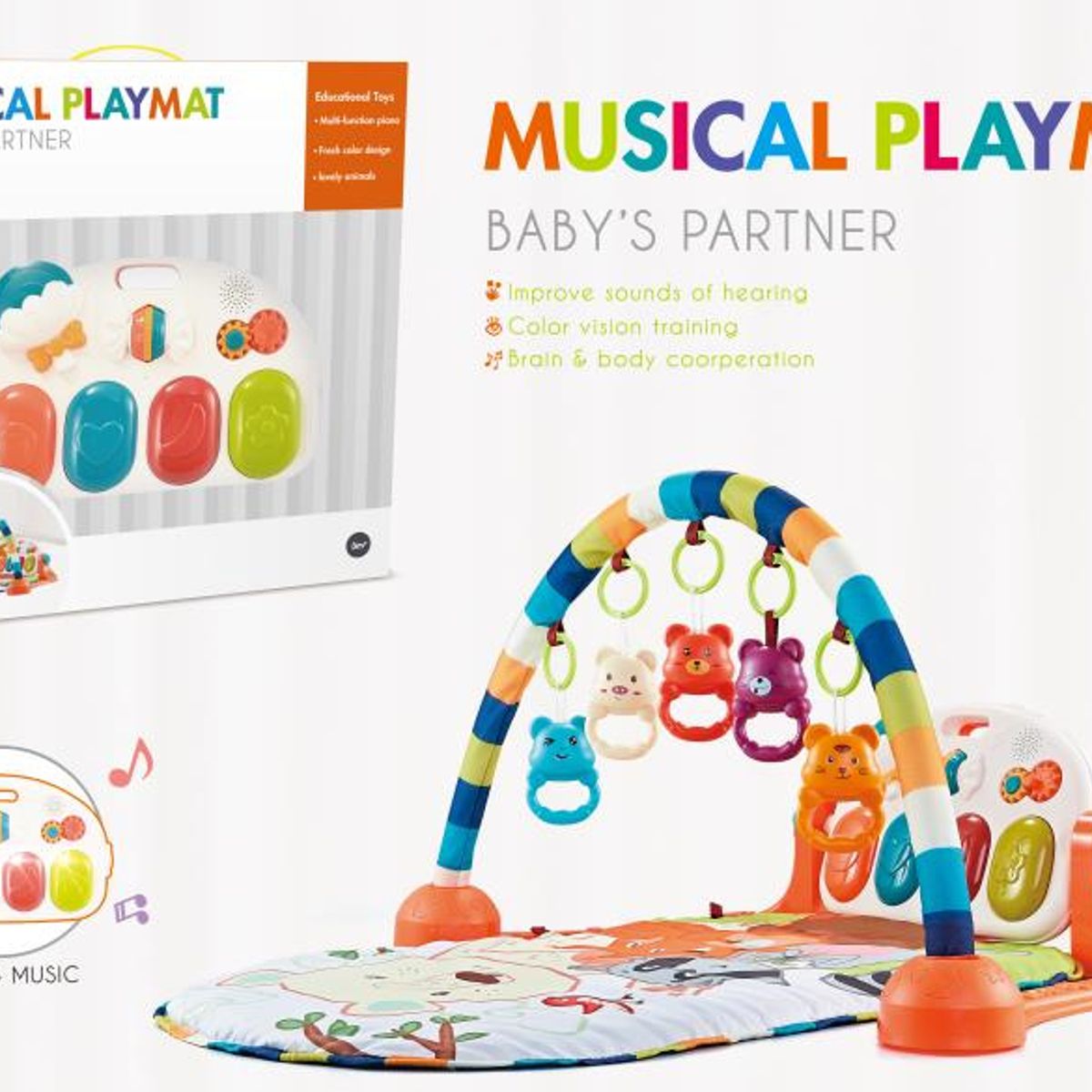 GENERICO - Gimnasio para Bebe con Piano Musical