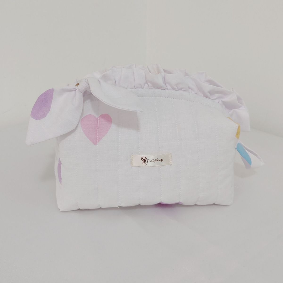 GENERICO - Neceser Porta Cosmético Estampado  21 x 13 x 11 cm - Corazones