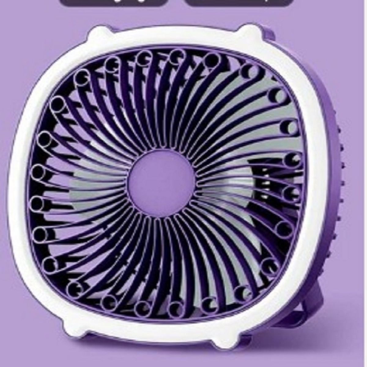 GENERICO - Ventilador de Escritorio Recargable conluz led-rosado