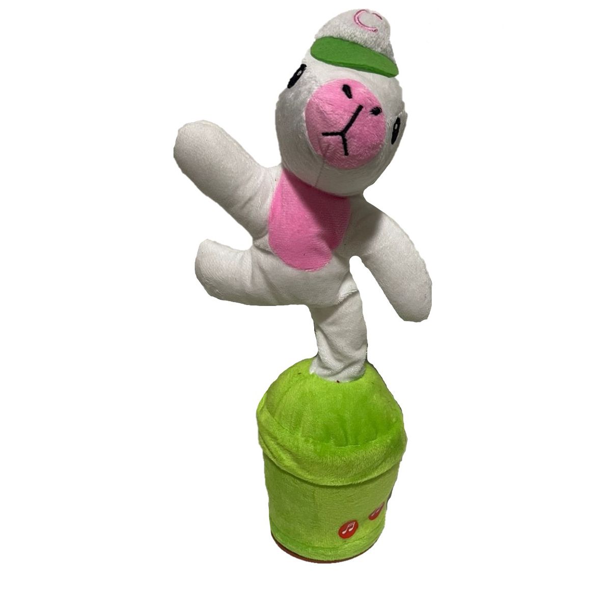 GENERICO - Capibara Bailarin Recargable Repite Palabras Musical Blanco