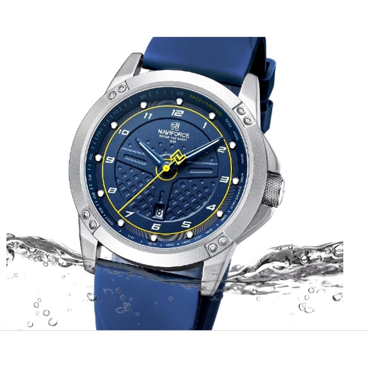 NAVIFORCE - Reloj Naviforce 8031 Silicona Azul Hombres