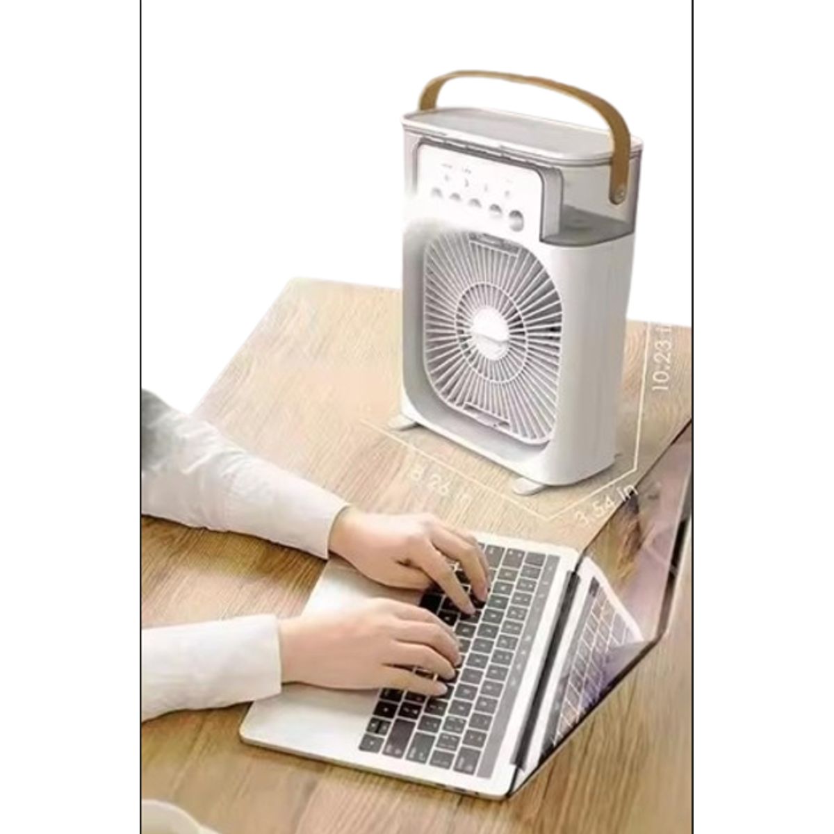 GENERICO - Mini Enfriador Humidificador de Aire portátil