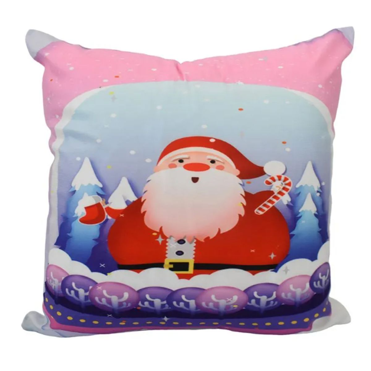 GENERICO - Funda Cojin Navideño diseño Papa Noel