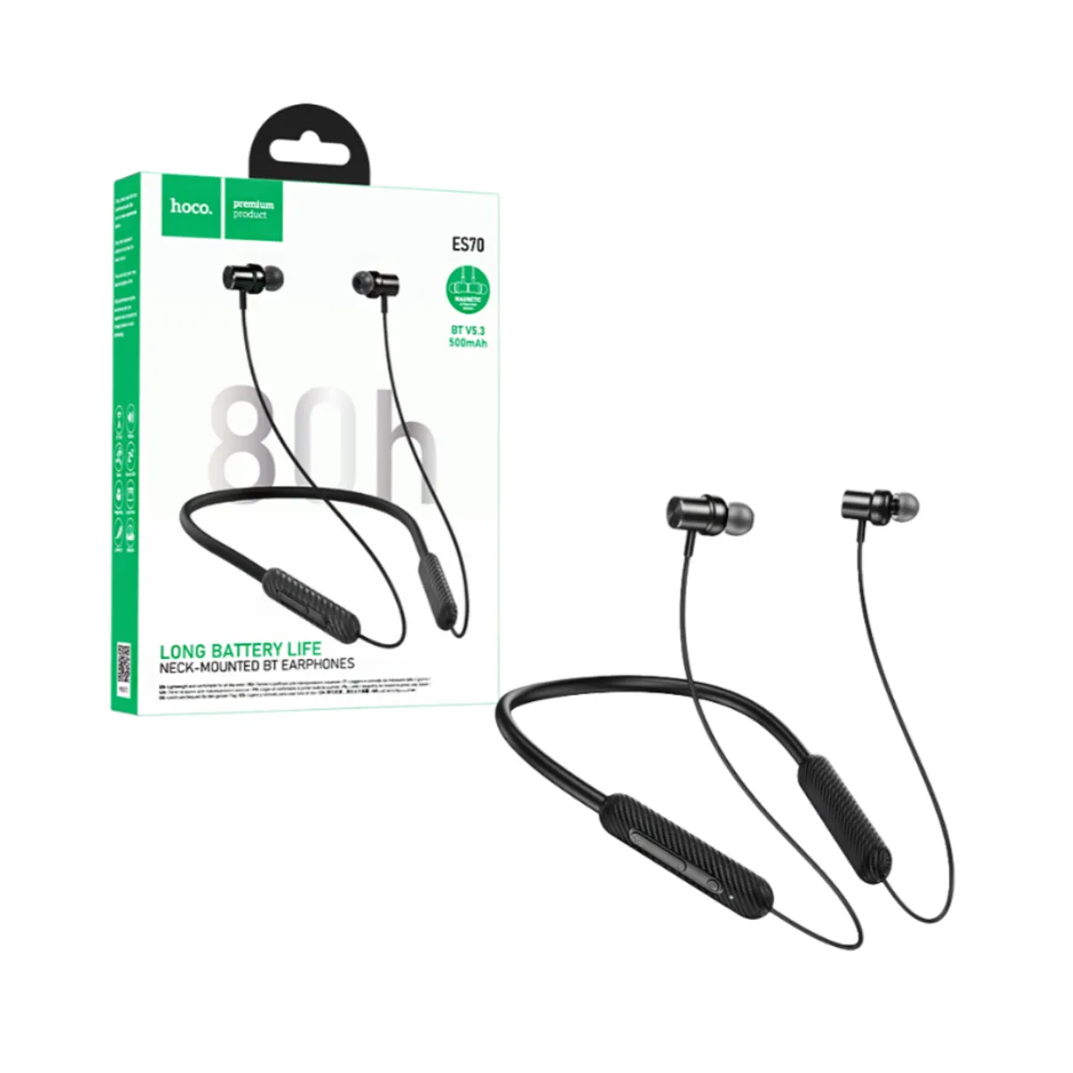 HOCO - Audífonos Bluetooth Deportivos hasta 80hrs Hoco ES70