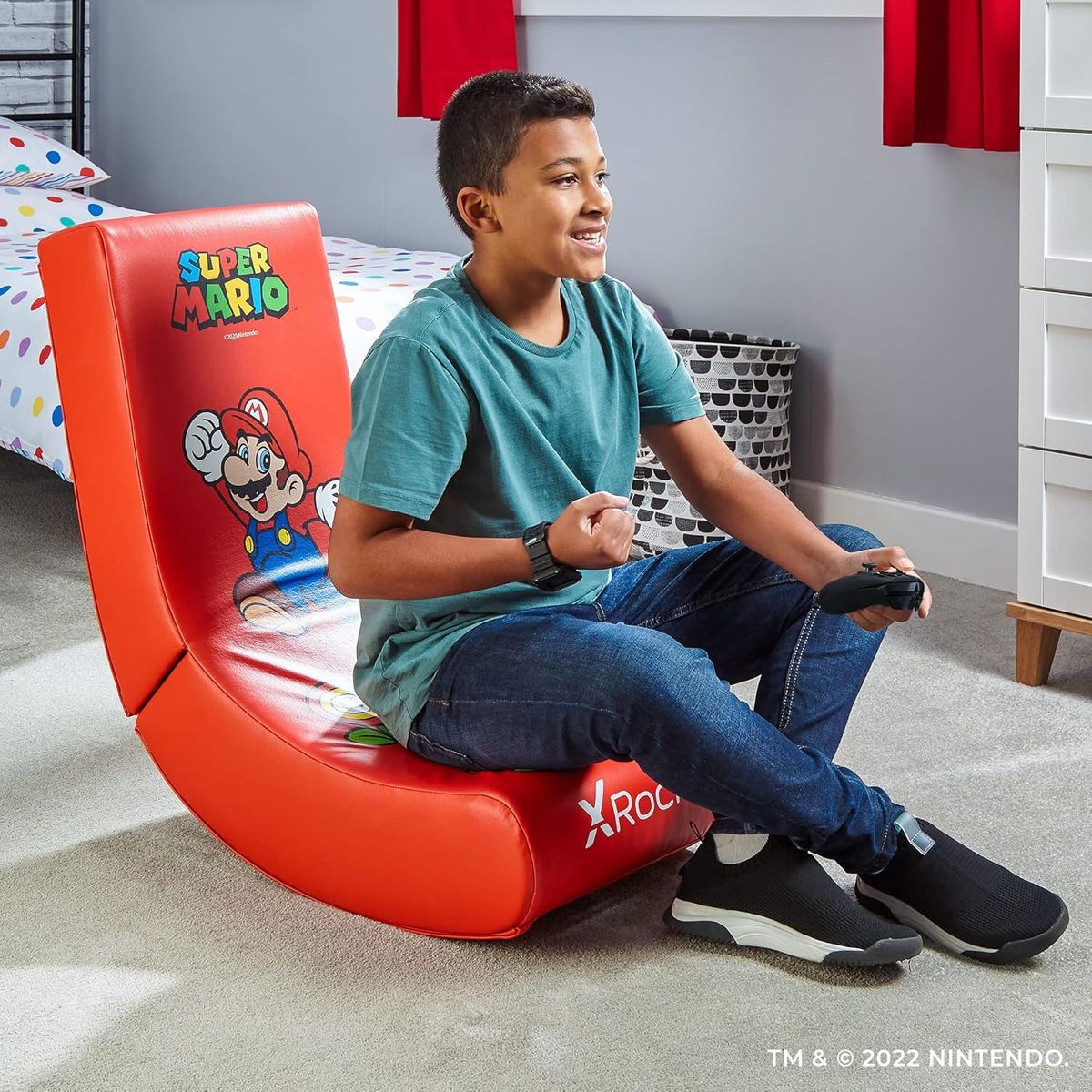 Silla X Rocker Super Mario Allstar Licenciada, marca Nintendo - Foto 2