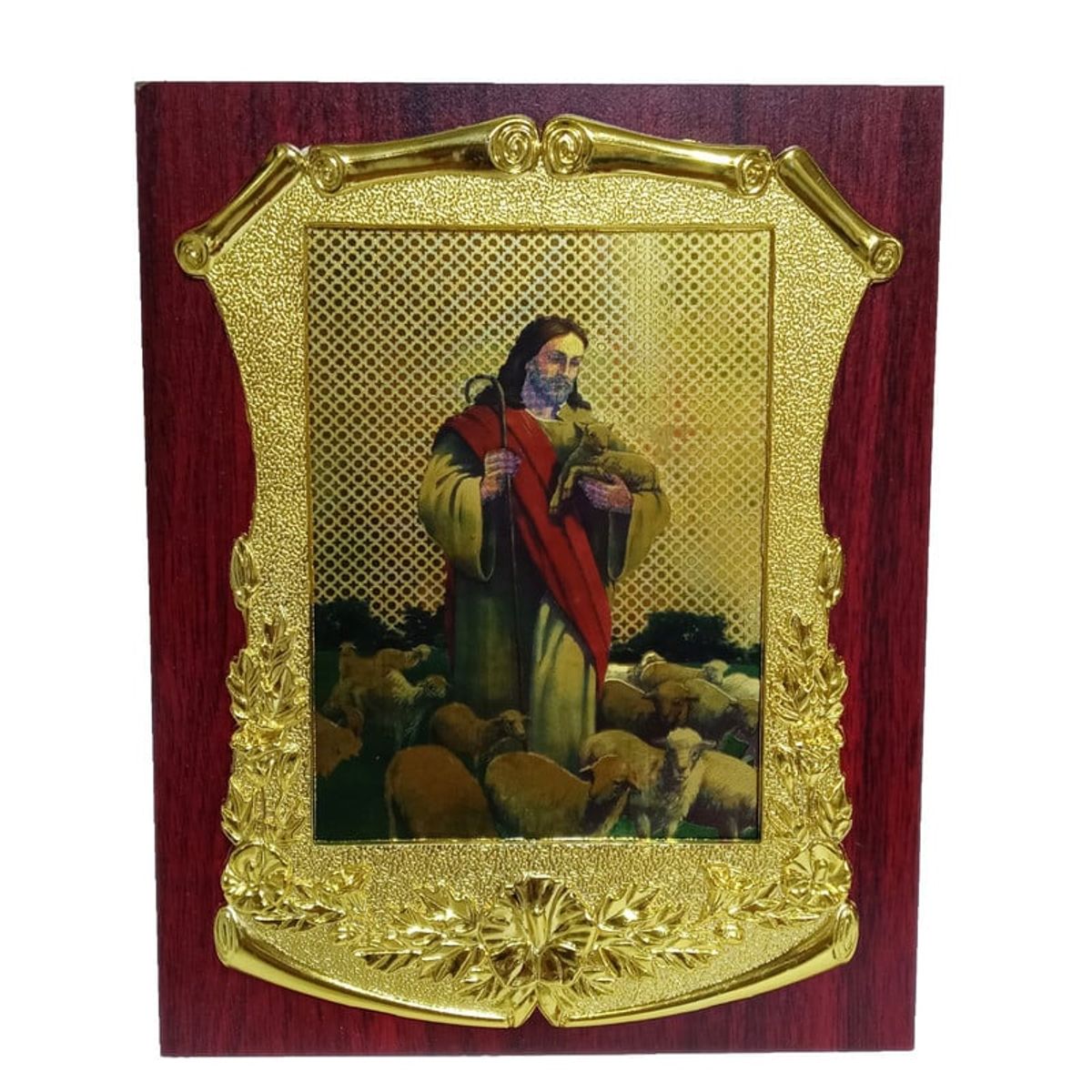 GENERICO - Retrato Cuadro Religioso Jesus Cordero del Mundo Pergamino