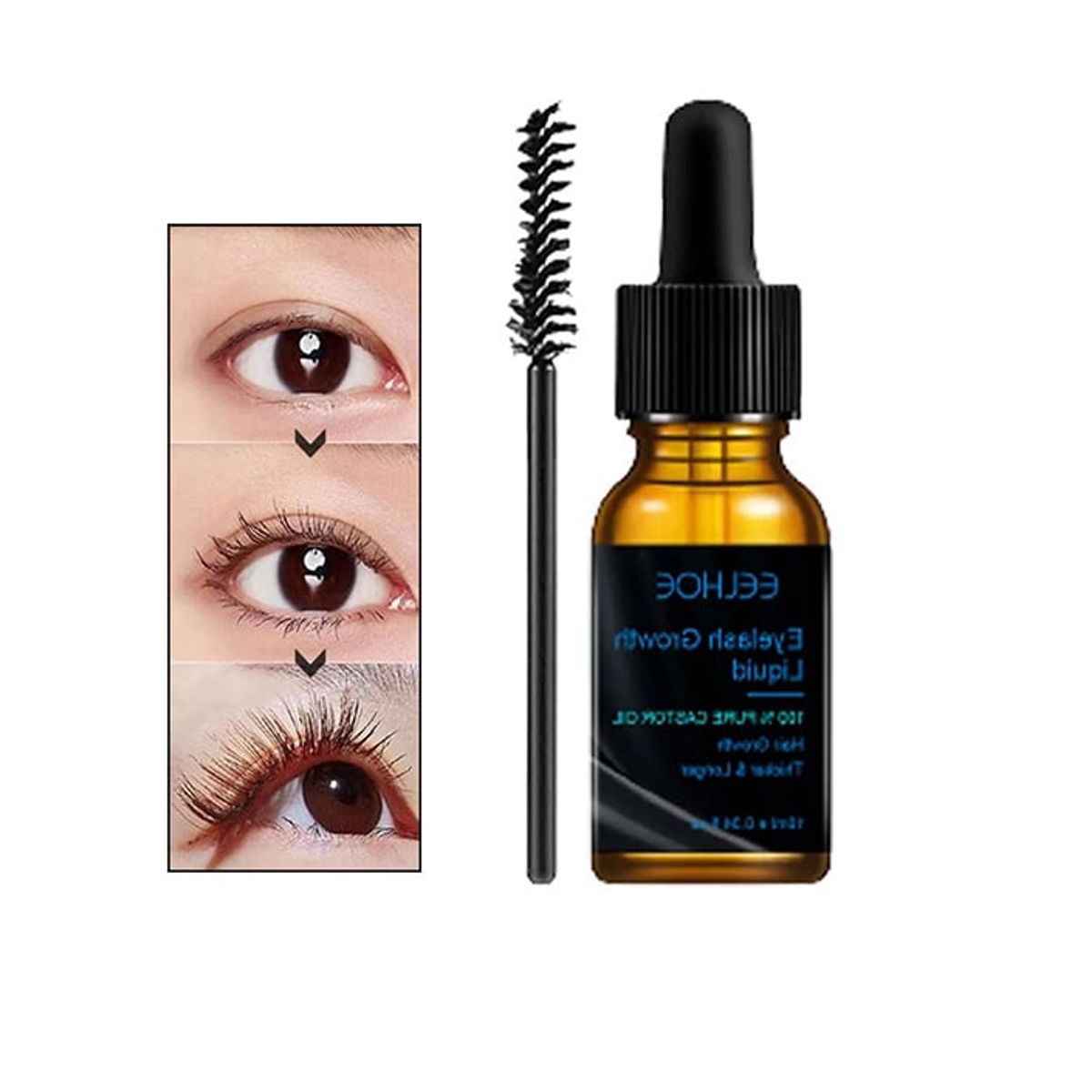 GENERICO - Aceite Castor voluminizador  De Pestañas Y Cejas 10 ml