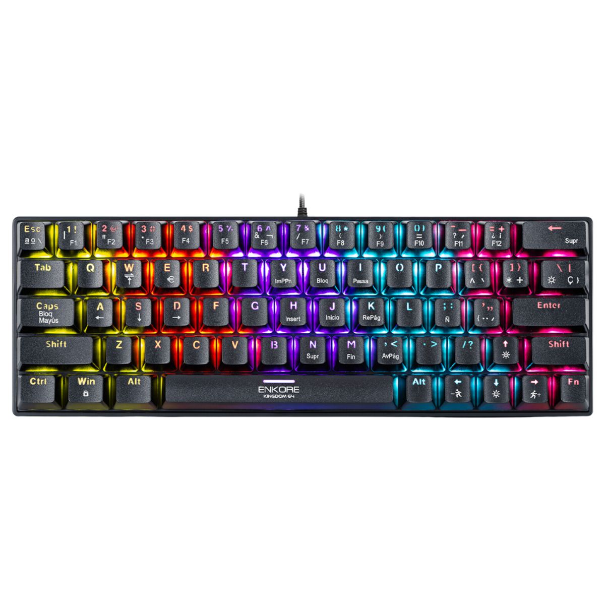ENKORE - Teclado Gamer Mecánico Enkore Kingdom 64 – ENK 1008