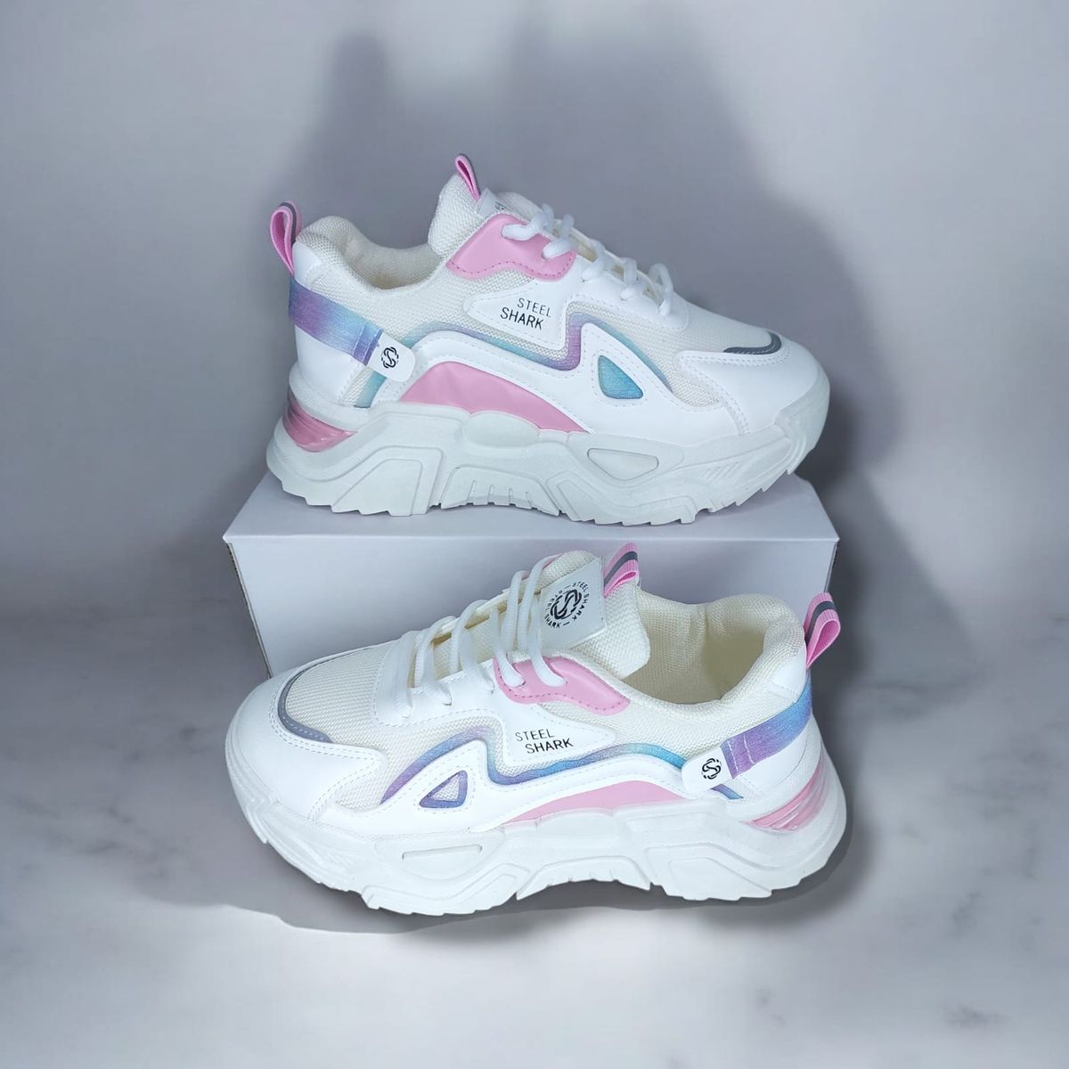 GENERICO - ZAPATILLA DE MUJER STEEL - ROSA - 986