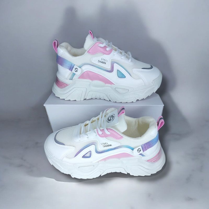 GENERICO - ZAPATILLA DE MUJER STEEL - ROSA - 986