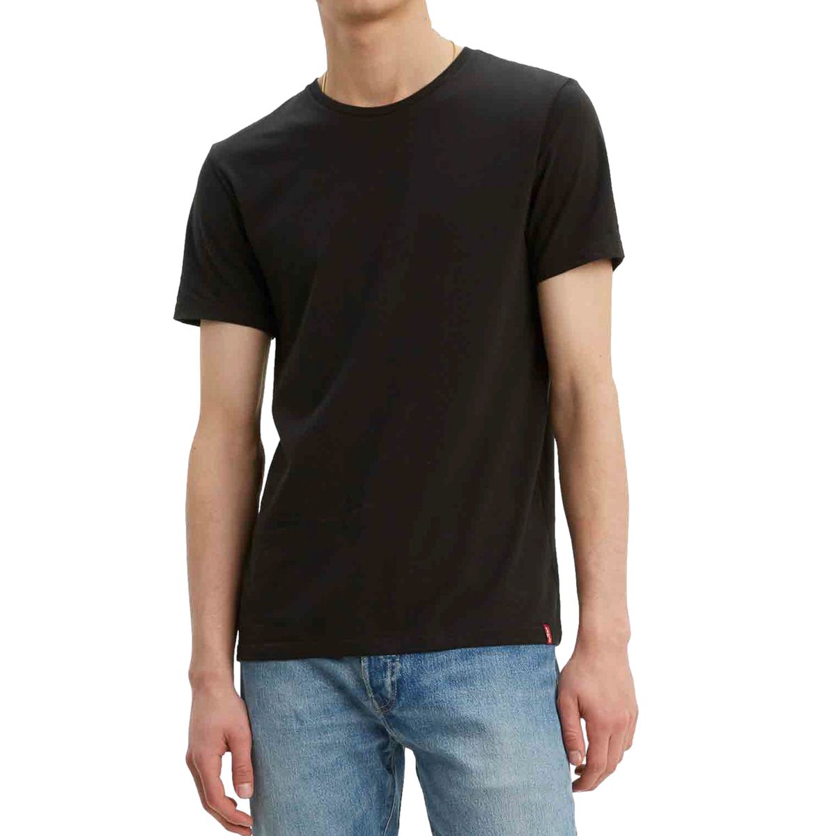 LEVIS - Polo Hombre 2 Pack Crewneck Negro Levis