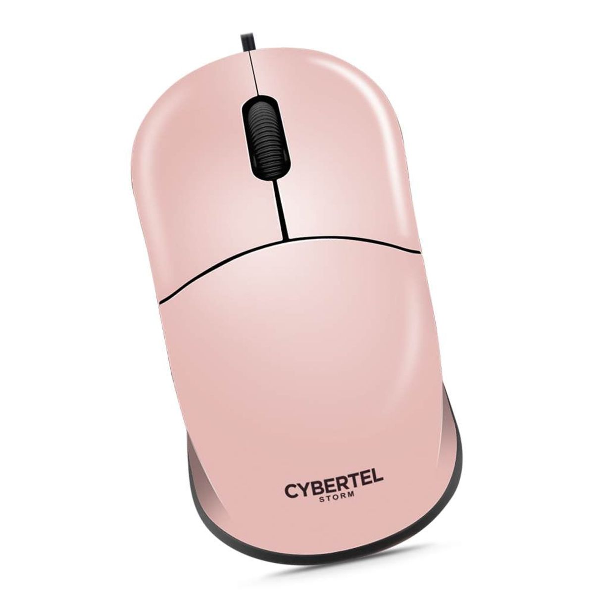 CYBERTEL - Mouse Óptico Cybertel Storm CYB M103 1000 DPI Rosado