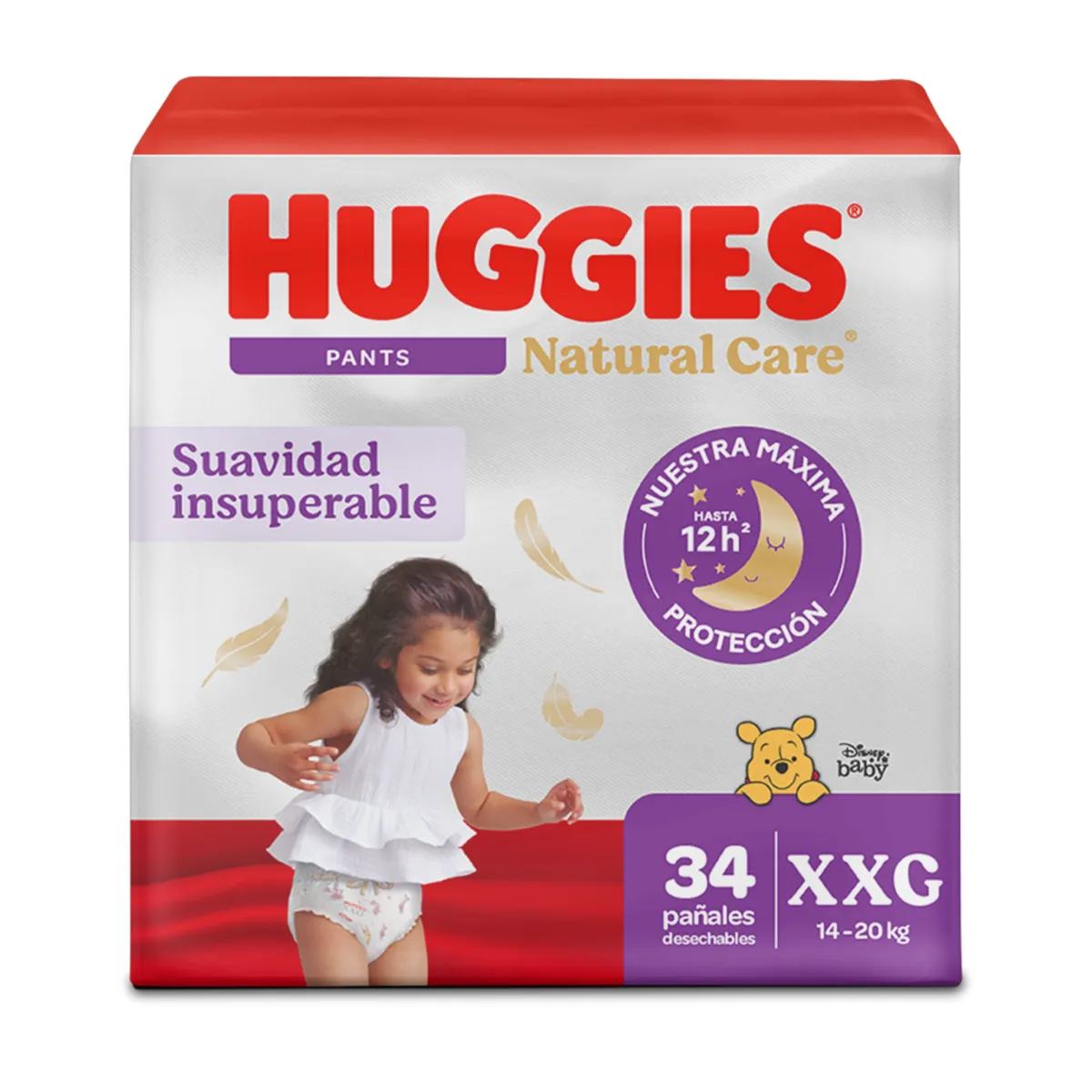 HUGGIES - Pants Huggies Nat Care XXG 34 ud