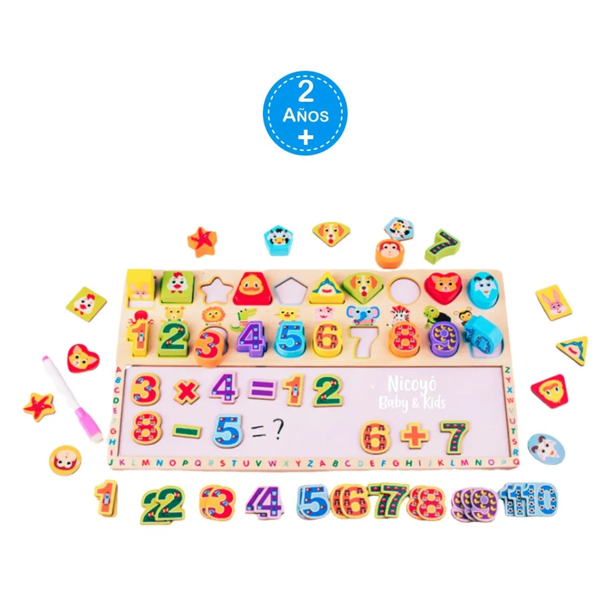 EDUCA - Tablero Matemático - Aprendiendo Formas Números y Animales