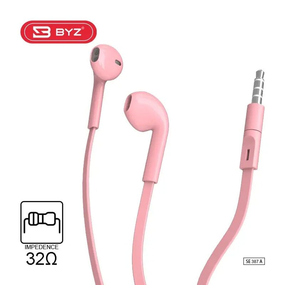 GENERICO - Audífonos BYZ SE387A con Micrófono Rosado