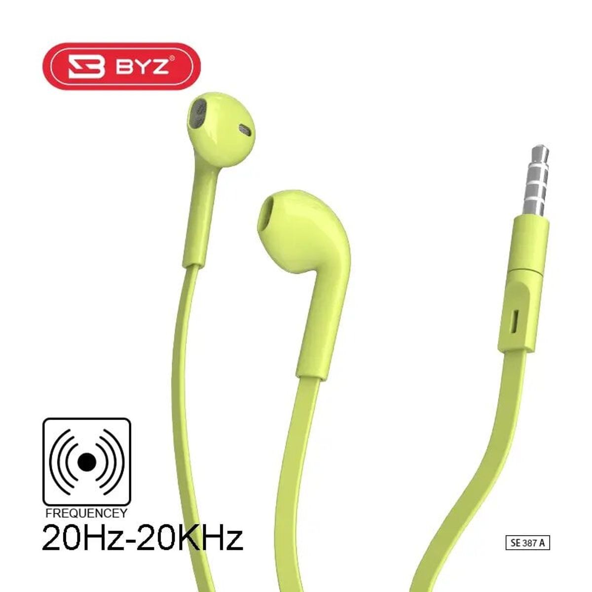 GENERICO - Audífonos BYZ SE387A con Micrófono Verde