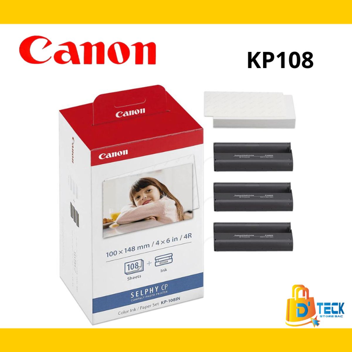 CANON - Papel Fotografico Selphy Canon KP-108IPN CP1500 CP1300